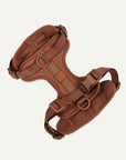 Brown Adjustable No-Pull Dog Harness