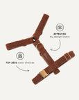 Brown teddy step-in dog harness, Le Noof