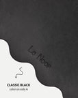 Wavy Double-Sided Mat Black/Brown