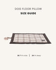 White Plaid Outdoor Dog Mat