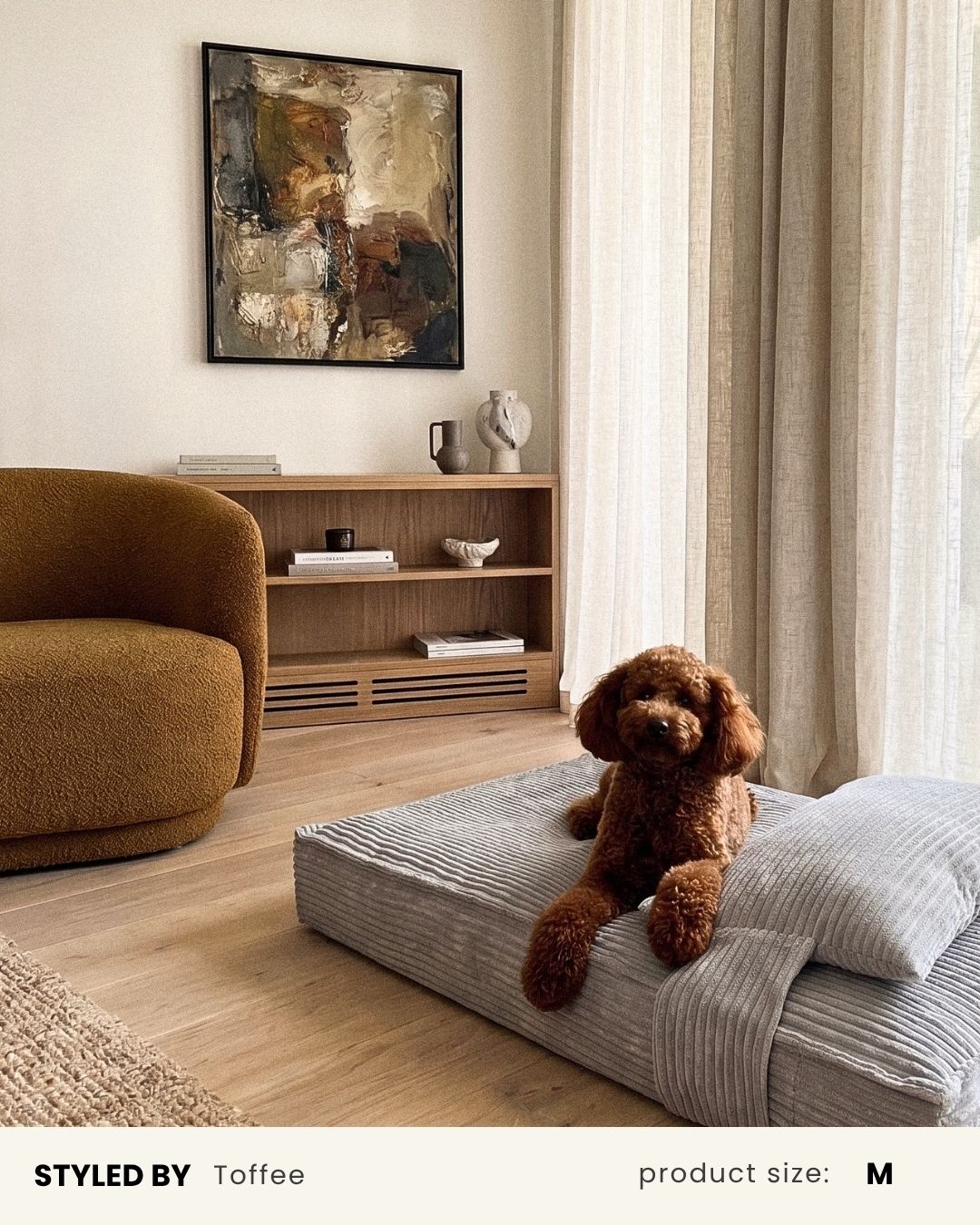 Premium Grey Orthopedic Dog Bed