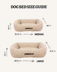 Beige teddy sofa beds with measurements