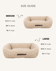 Beige Teddy Dachshund Dog Bed