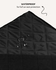 Black Dog Car Seat Cover