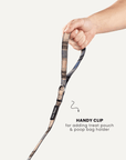 Blue plaid dog leash, Le Noof