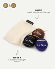 Midnight set dog tennis balls in bag, Le Noof