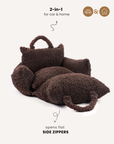 French Bulldog Brown Teddy Car Dog Bed