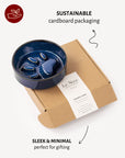 Blue Slow Feeder Dog Bowl
