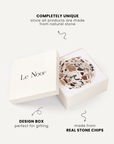 Terrazzo marble stone dog bowl gift packaging, Le Noof