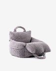 Grey Dog Car Seat and Dog Bed , 2 in 1 luxury design for small and medium sized dogs