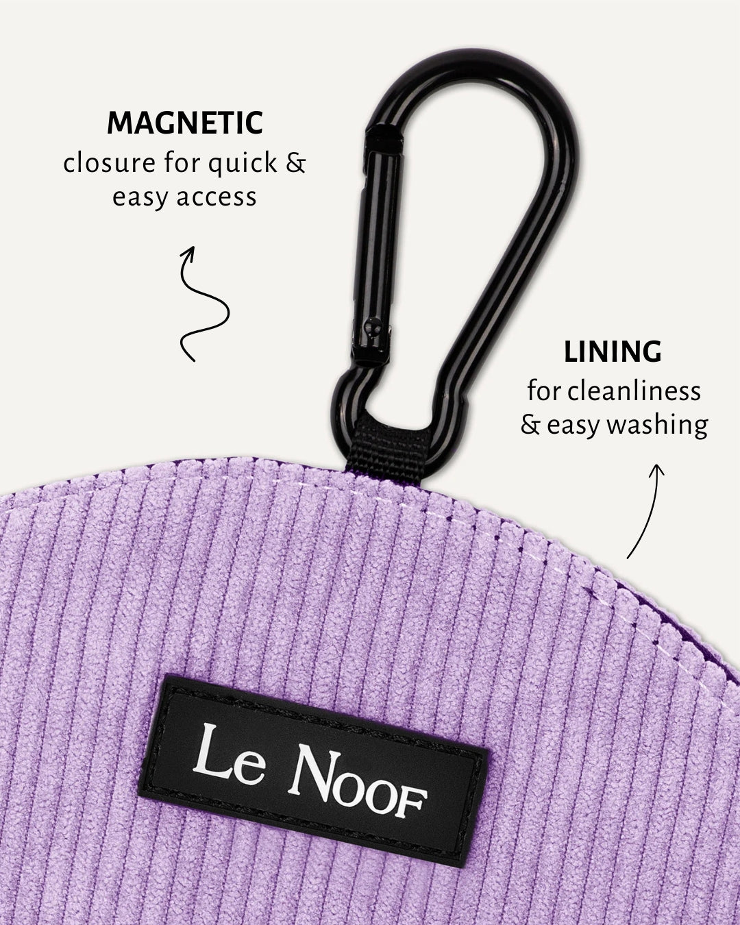 Lavender Corduroy Dog Treat Pouch – Le Noof