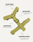 Light Green Teddy Step-In Dog Harness
