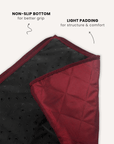 Red waterproof dog car seat cover non-slip bottom, Le Noof