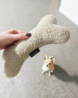 Cream White Boucle Bone Toy