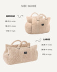 Beige Teddy Travel Car Dog Bed