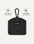 Black denim dog treat pouch, Le Noof