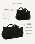 Black Teddy Travel Car Dog Bed