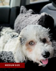 Black Teddy Travel Car Dog Bed