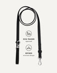 Black waterproof dog leash, Le Noof