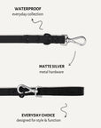 Black Waterproof Dog Leash