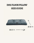 Blue Boucle Floor Dog Pillow