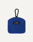 Blue corduroy dog treat pouch