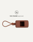 Brown dog poop bag holder, Le Noof