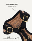 Brown Checkered Dog Harness