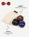 Midnight set dog tennis balls in bag, Le Noof