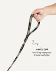 Green plaid dog leash, Le Noof