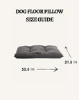 Grey boucle floor dog pillow, Le Noof