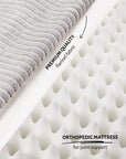 Grey corduroy orthopedic dog bed, Le Noof