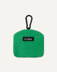 Green corduroy dog treat pouch Le Noof