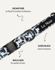 Modern Geometric Print Dog Collar