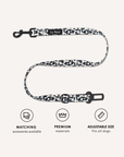 Modern Geometric Print Dog Seat Belt