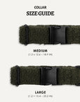 Moss Green Teddy Dog Collar
