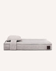 Grey Corduroy Premium Orthopedic Dog bed from Le Noof on white background