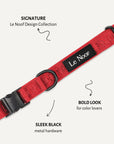 Red Jacquard Dog Collar