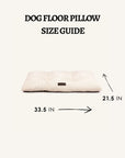 Cream white boucle floor dog pillow, Le Noof