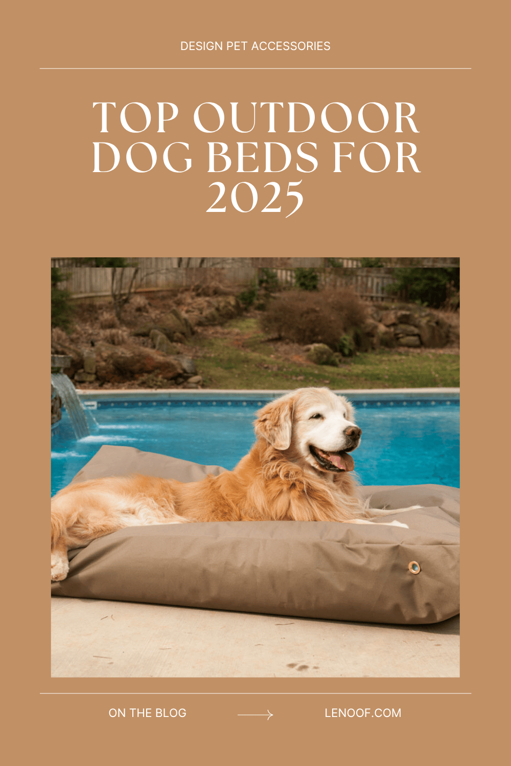 top outdoor dog beds blog post by le noof
