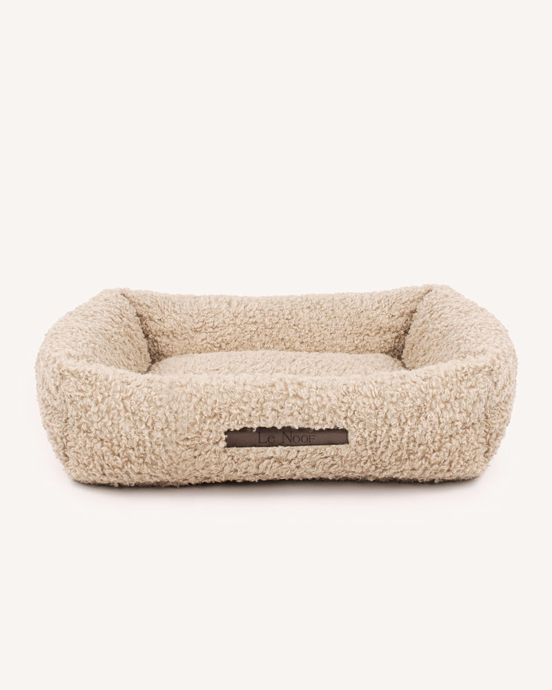 French Bulldog Beige Teddy Sofa Bed
