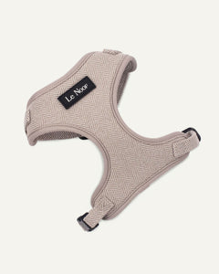 Light brown adjustable dog harness Le Noof