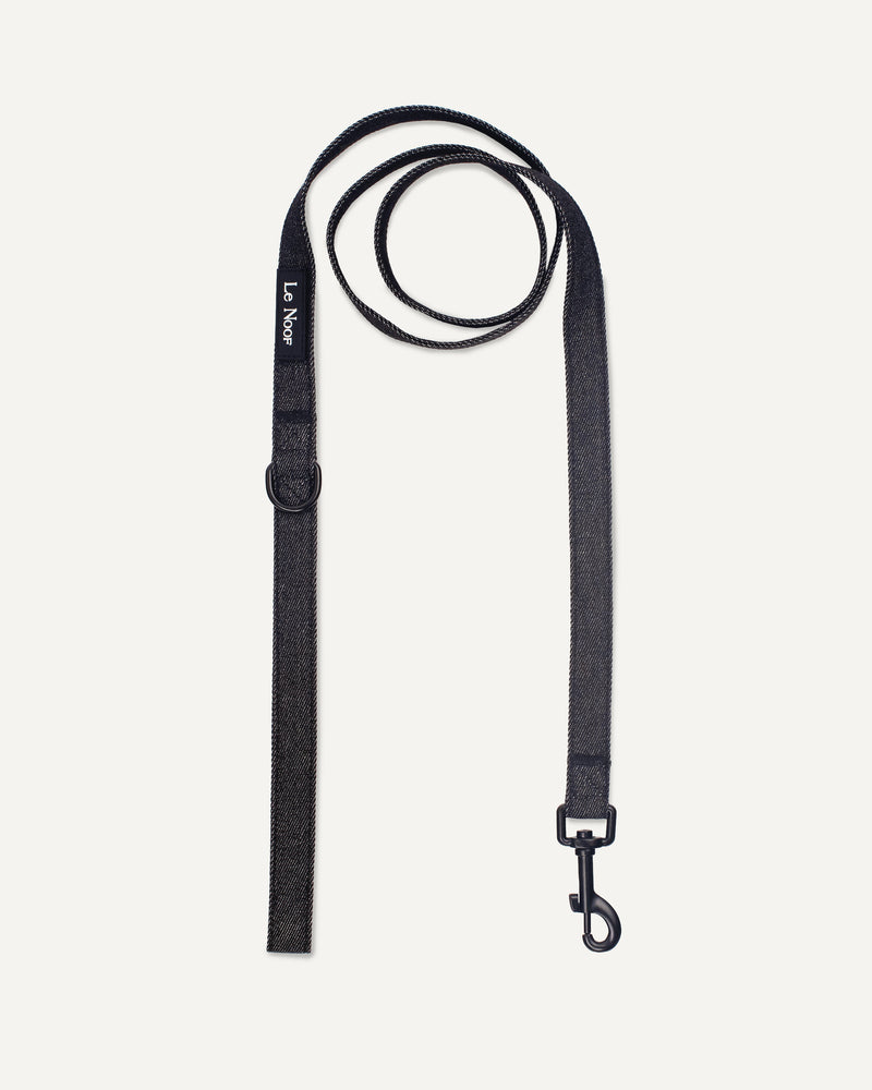 Black Denim Dog Leash