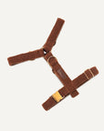 Brown teddy Le Noof step in dog harness