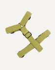 Kelly green teddy step in dog harness backside view