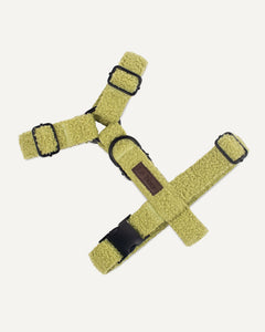 Kelly green teddy step in harness