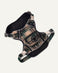 Green plaid dog backpack harness Le Noof