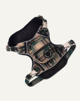 Green plaid dog backpack harness Le Noof