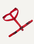 Red Le Noof step in dog harness