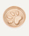 Brown ceramic slow feeder dog bowl